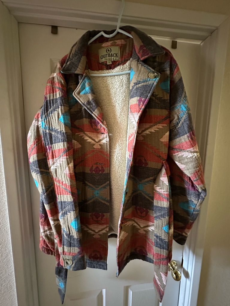 Outback Multicolor Aztec Sherpa-Lined Jacket